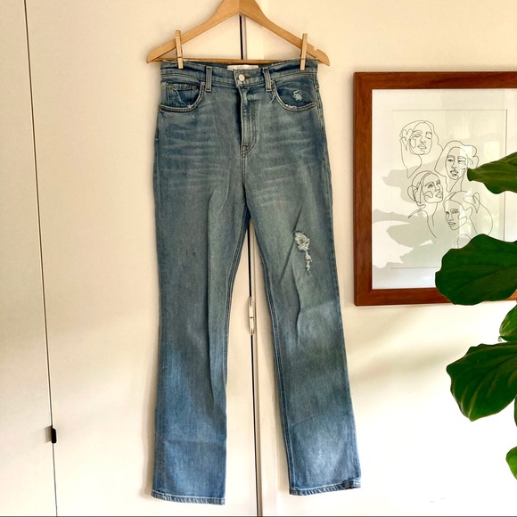 Reformation Liza High Straight Jeans in Ibiza Wash - Picture 5 of 6